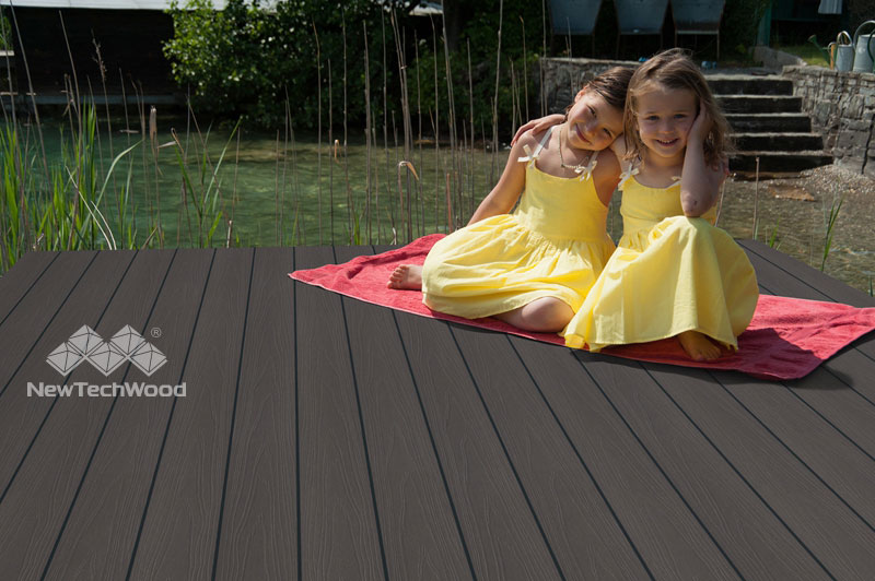 Garden Composite Decking Boards NewTechWood Ultrashield Suppliers (UK)