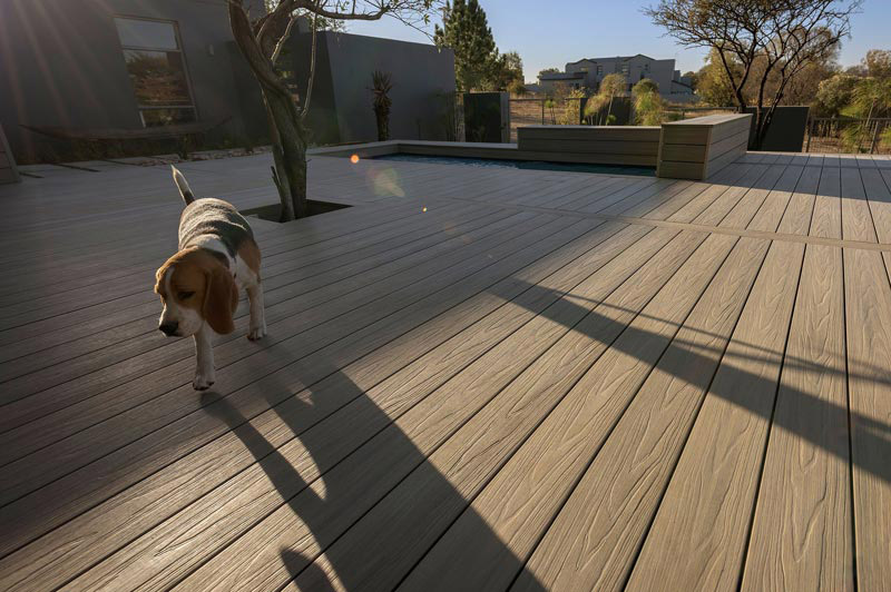 Garden Composite Decking Boards NewTechWood Ultrashield Suppliers (UK)
