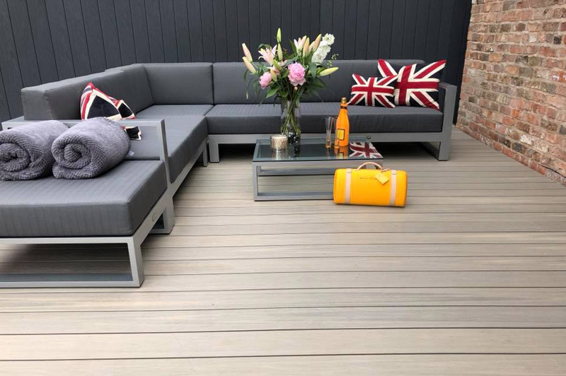 Garden Composite Decking Boards NewTechWood Ultrashield Suppliers (UK)