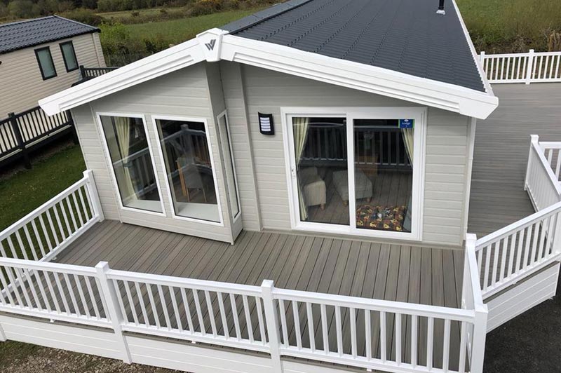 Caravan decking shop post cap lights