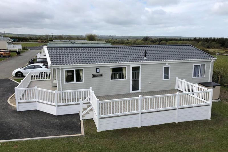 Static Caravan & Lodge Plastic Decking Boards UPVC Kits (UK)