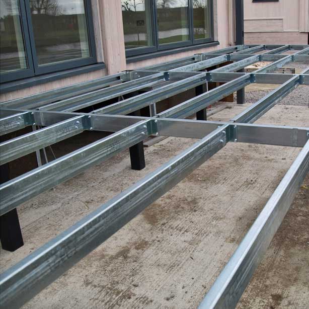 Galvanised Steel Sub-Frame Decking Frame