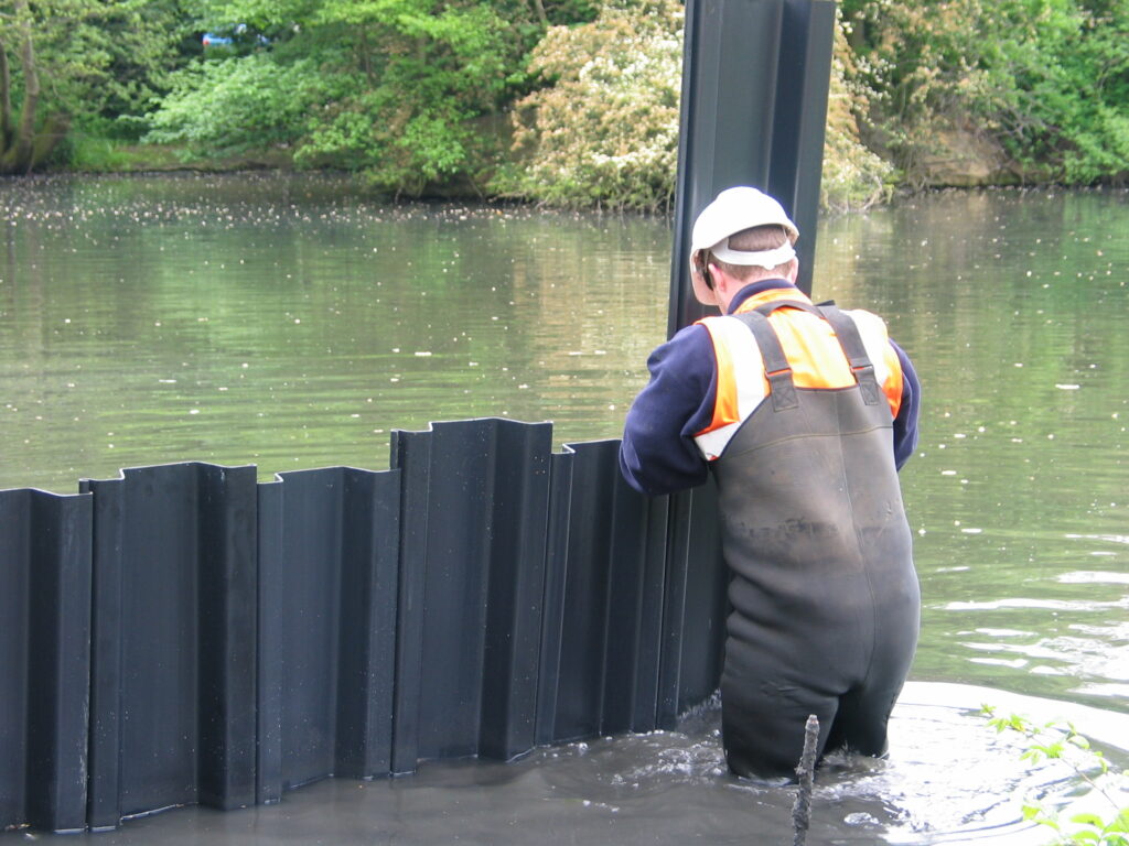 uPVC Plastic piling systems for waterways uPVC Plastic piling systems for waterways